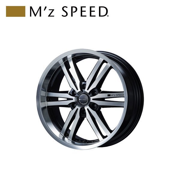 M'z SPEED juno 859 MONOBLOCK 20×8.5J PCD139.7 6H +20 ブラック/ポリッシュ 20インチ 鋳造1ピースアルミホイール 1本拍卖