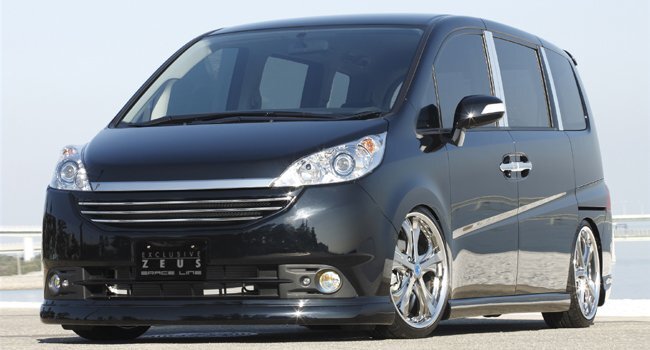 M'z SPEED 3点キット クリスタルブラックパール (NH731P) FRP ステップワゴン RG1 RG2 H19.11~H21.9 MC後拍卖