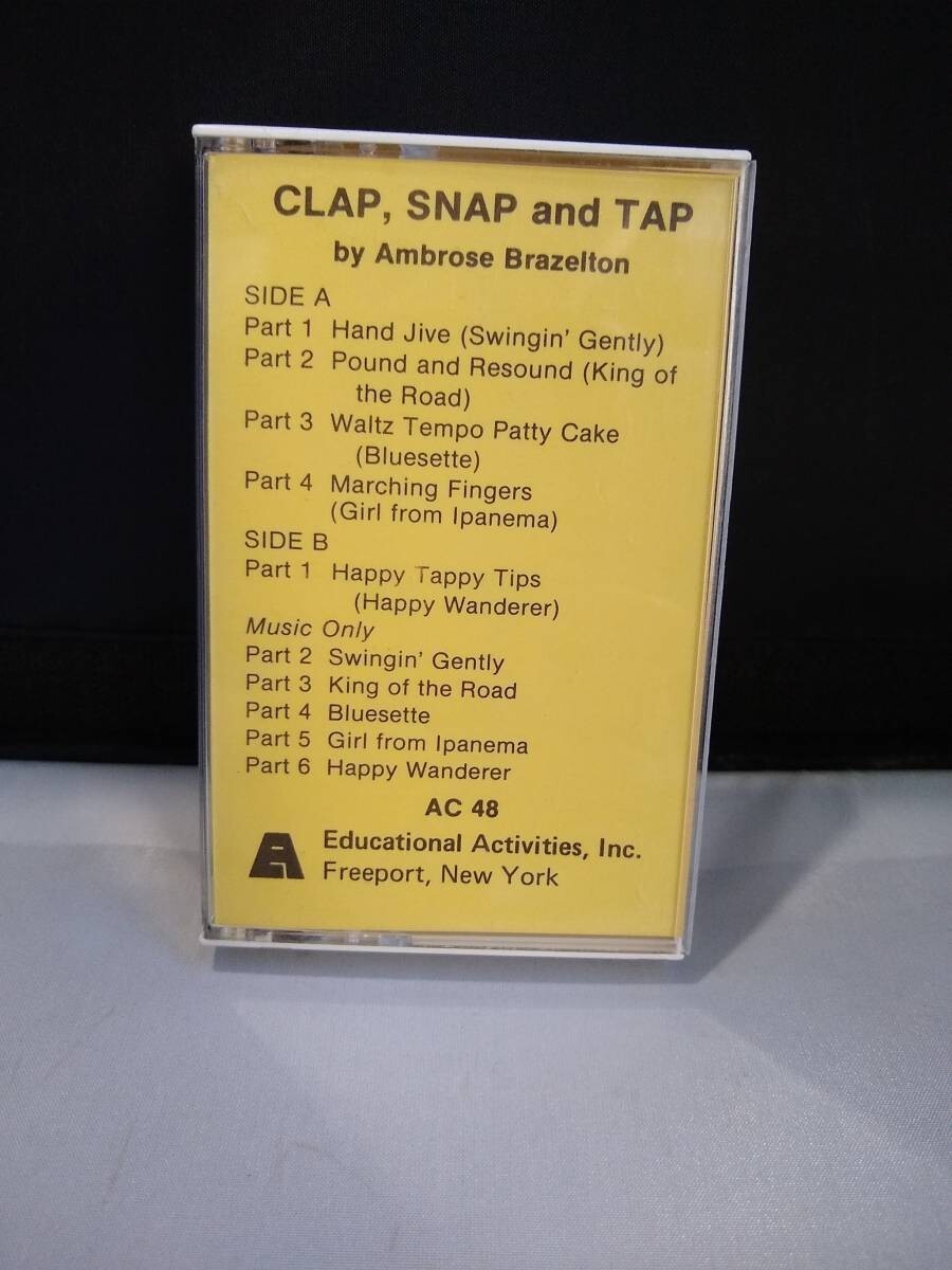 C6212 カセットテープ Ambrose Brazelton Clap, Snap And Tap、Children's Educational , 1973拍卖