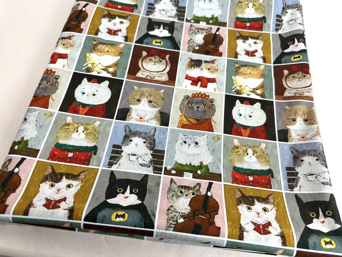 USA生地.シーチング.綿100%.幅110cm× 50cm.格猫4270拍卖