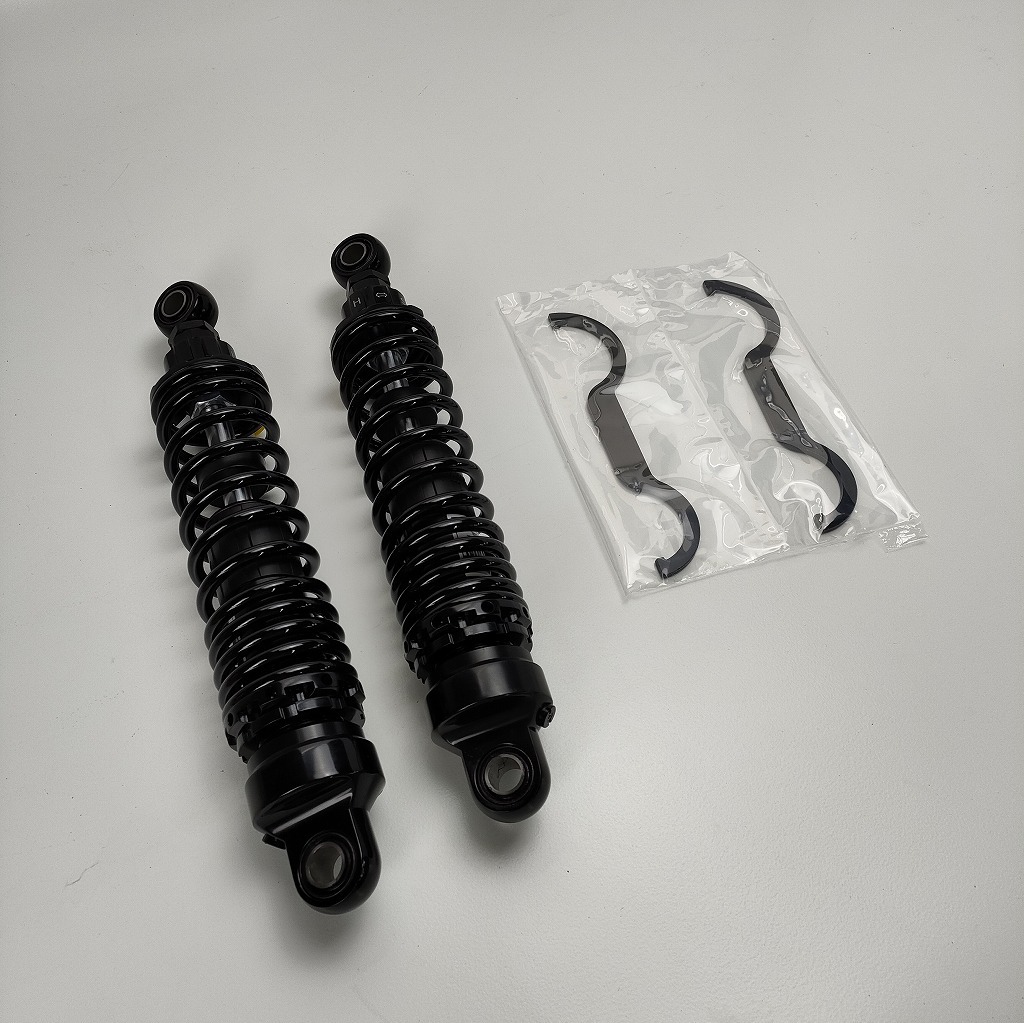 デイトナ リアサスペンション SR400/500専用 取付長322-333mm 減衰/イニシャル調整 アジャスタブル 黒 15703拍卖