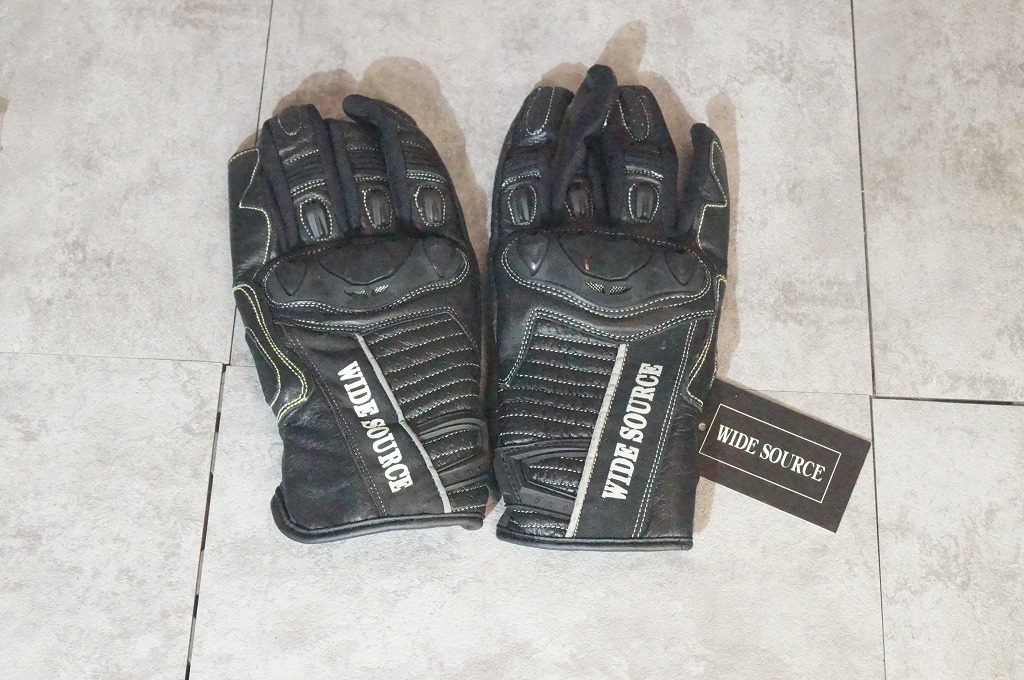 wide souce レザーグローブ XLサイズ 黒 B品 タグ外れ 包装破れ拍卖