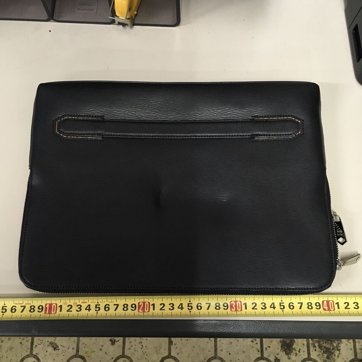 1円スタート ポールスミス クラッチバッグ セカンドバッグ レザー 黒拍卖