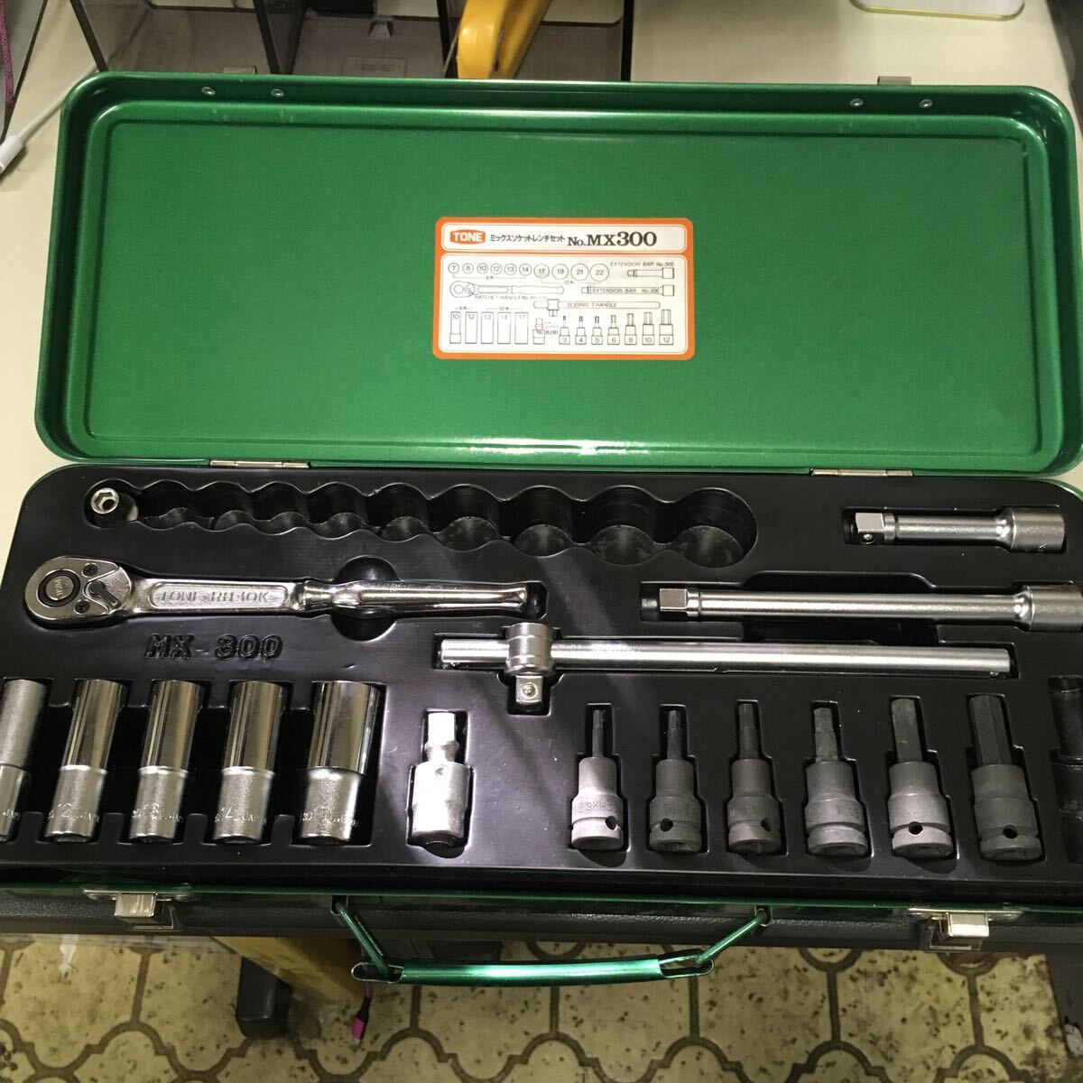 TONE ミックス ソケットレンチセット NO.MX300 欠品有り トネ ヘキサゴンソケットレンチセット拍卖