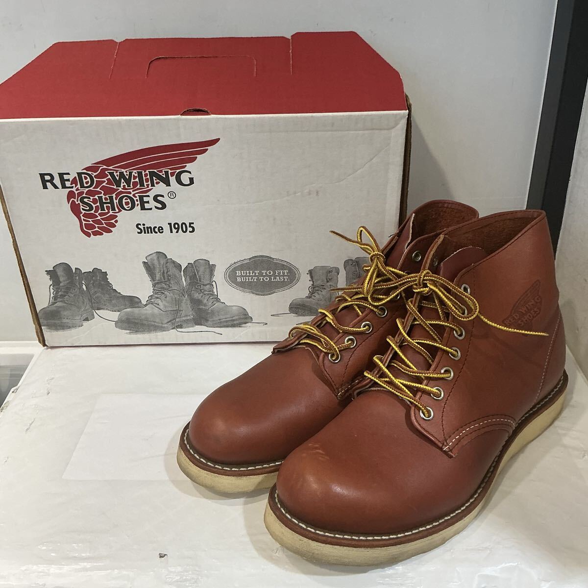 RED WING レッドウィング CLASSIC ROUND クラシックラウンド 08166-1 boots ブーツ RED レッド サイズ27.5cm 751888拍卖