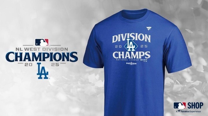 2025 ナショナルリーグ西地区チャンピオン ロッカールームモデル Tシャツ拍卖