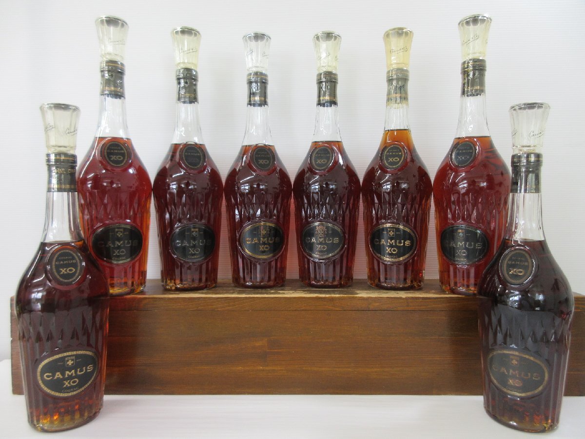 8本セット カミュ XO ロングネック CAMUS 700ml コニャックブランデー 未開栓 古酒 ※店頭受取不可 1円スタート/10-21-1拍卖