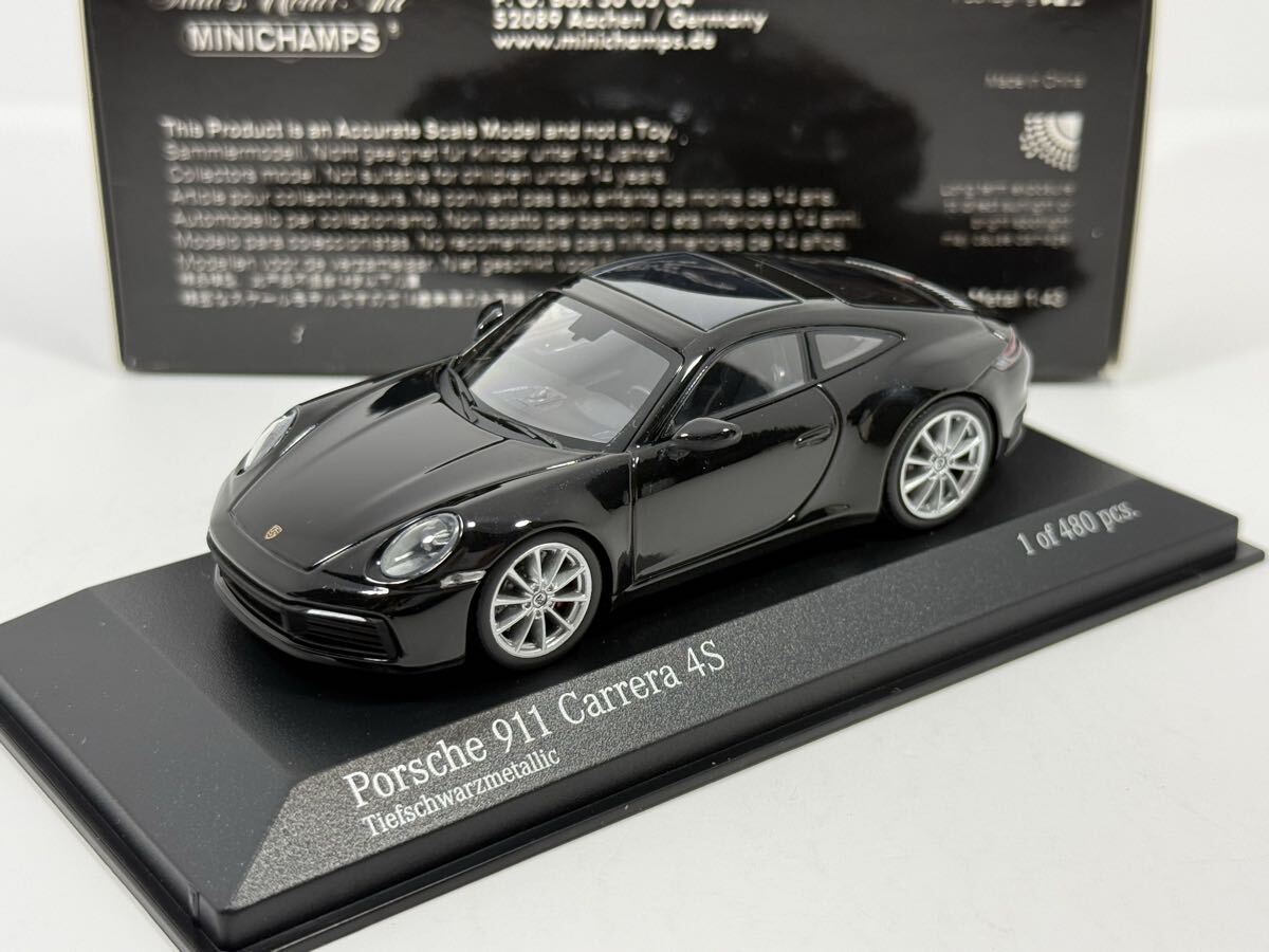 中古品 1/43 ポルシェ 911 カレラ Carrera 4S 2019 ブラック拍卖