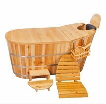 高品質 実用品★厚い シャワーバケツ 木製 美容院 お風呂 成人 風呂バケツ サウナ 家庭用拍卖