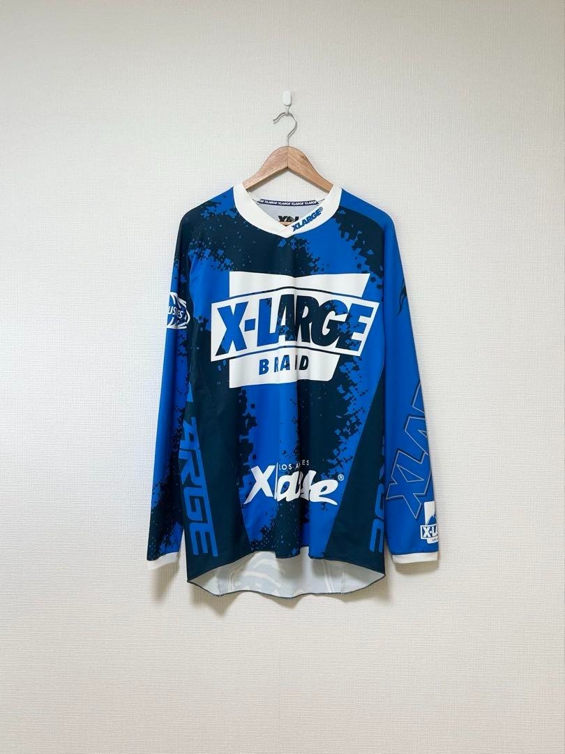X-LARGE エクストララージ レーシングシャツ ロンT 総柄拍卖