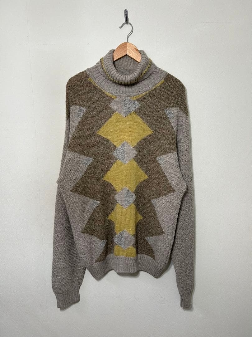 80s イタリア製 ヴィンテージ ヴァレンチノ タートルネック ニット拍卖