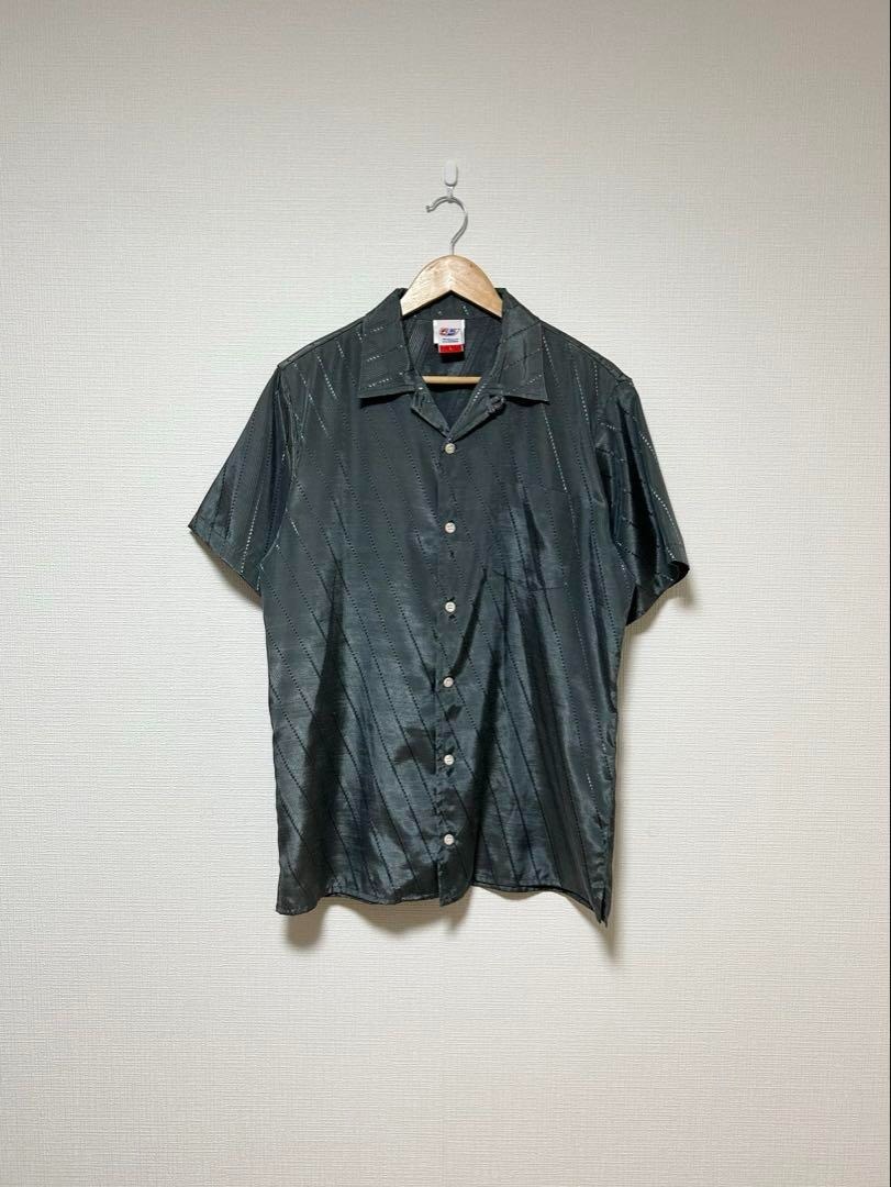 00s 55DSL コットンポリ 星刺繍 オープンカラーシャツ archive拍卖