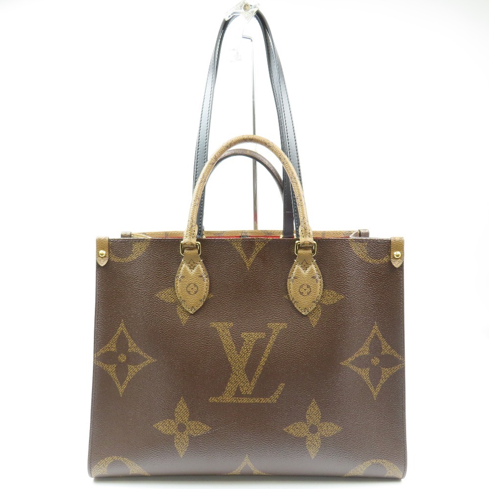 203297★1円スタート★LOUIS VUITTON ヴィトン 新品同様美品 オンザゴーMM RFID トートバッグ 2WAY ジャイアントリバース ハンドバッグ拍卖