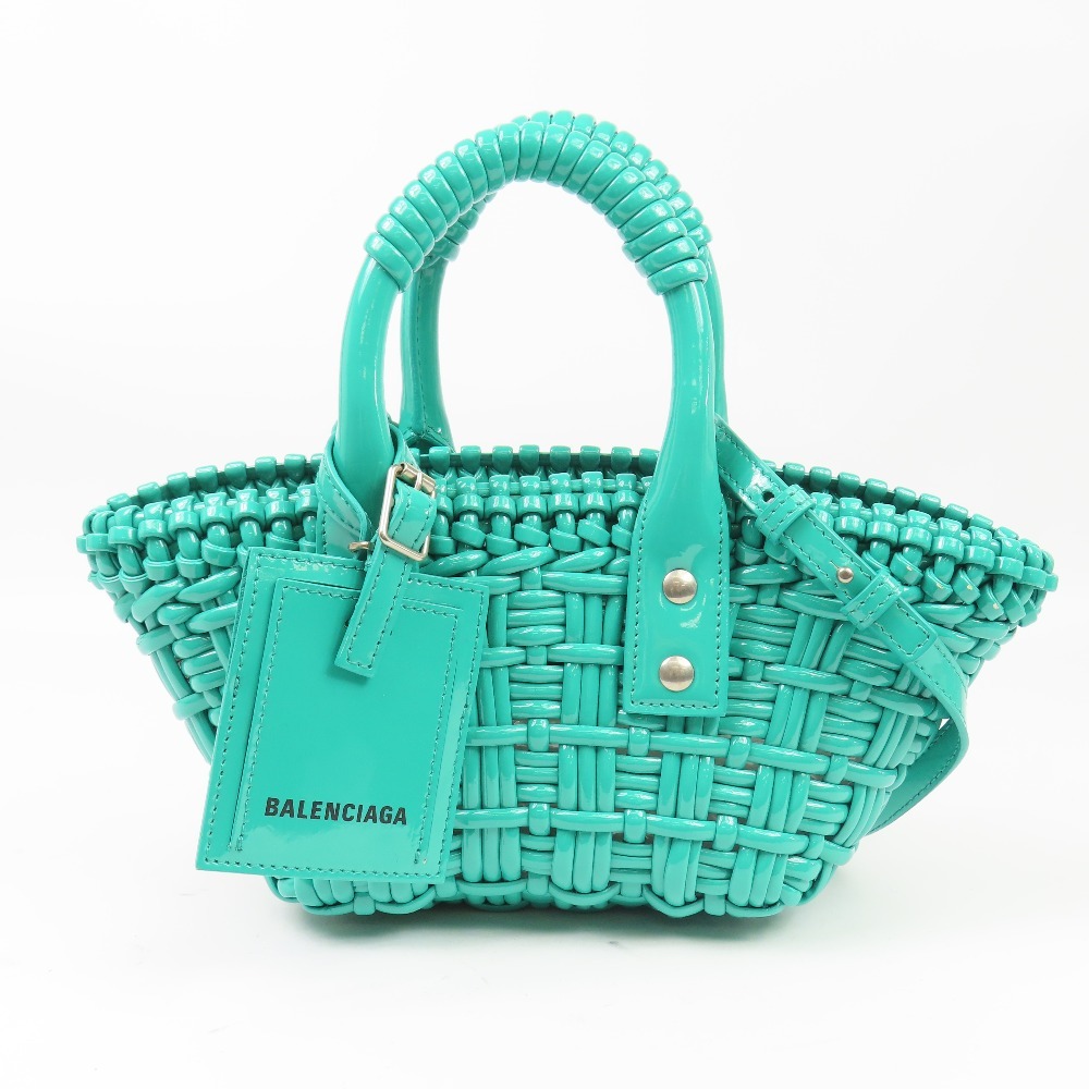 203382★1円スタート★BALENCIAGA バレンシアガ 未使用品 ビストロXXS 678028 かごバッグ 2WAY ショルダーバッグ ハンドバッグ拍卖