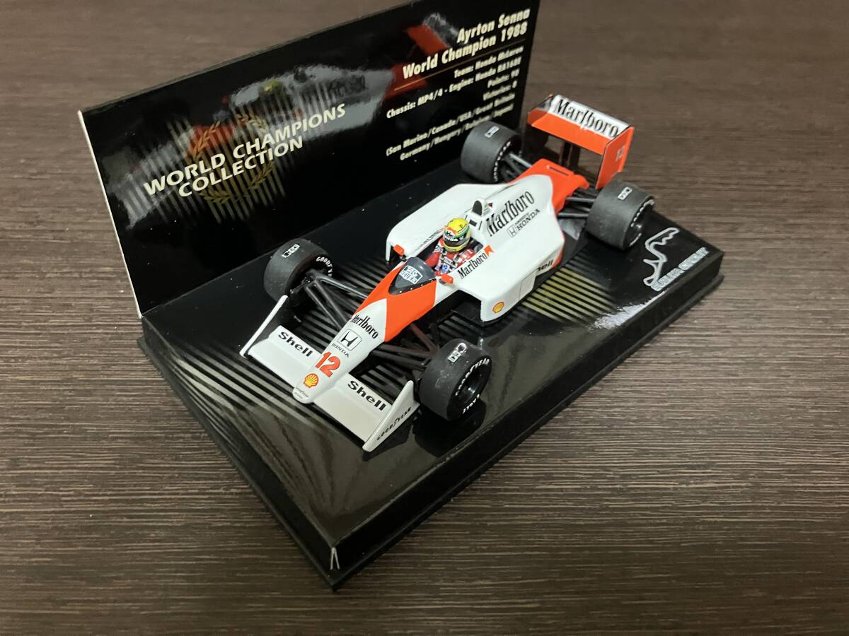 1/43 MINICHAMPS 【Marlboro】 マクラーレン・ホンダ MP4/4 #12 A.セナ 日本GP優勝 1988拍卖