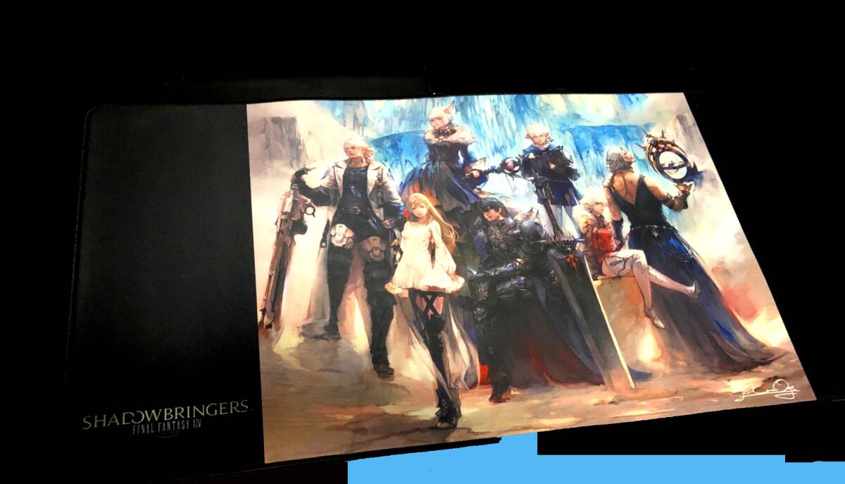 終売希少 ファイナルファンタジーXIV ゲーミングマウスパッド 闇の戦士たち 800mm×400mm FF14 FFXIV 漆黒のヴィランズ デスクマット 拍卖