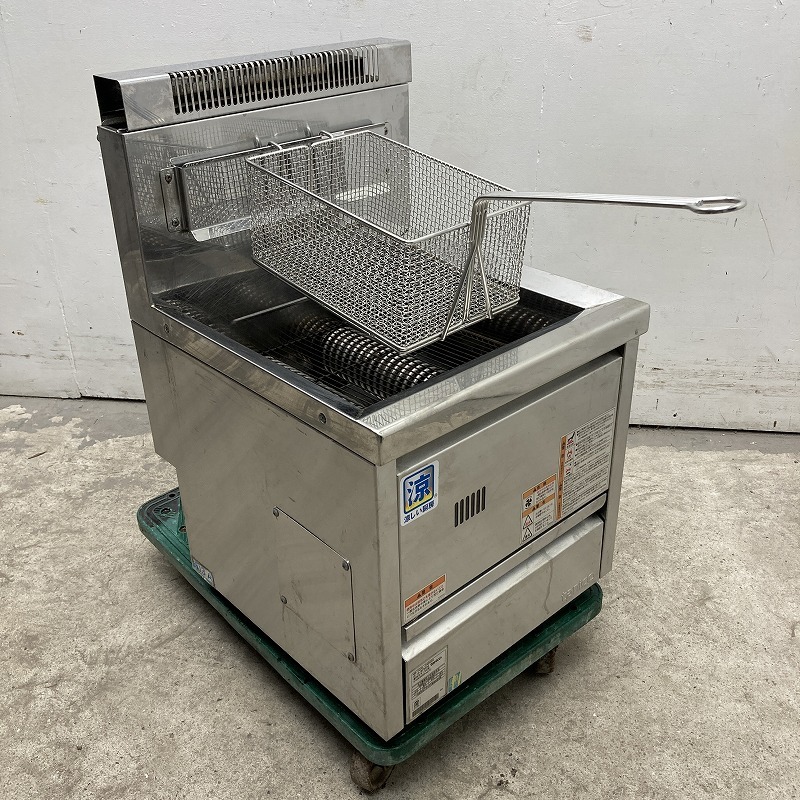 ★EJ0202 | ガスフライヤー タニコー 都市ガス NB-TGFL-C4045G W400×D450(640)×H400(BG650)mm 中古 業務用拍卖