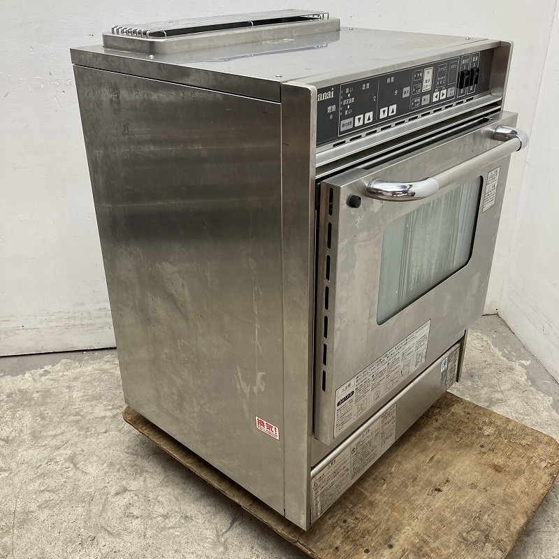 ★EJ1306 | ガス高速オーブン リンナイ 都市ガス 100V RCK-S20AS3 W605XD685XH874mm 中古 業務用拍卖