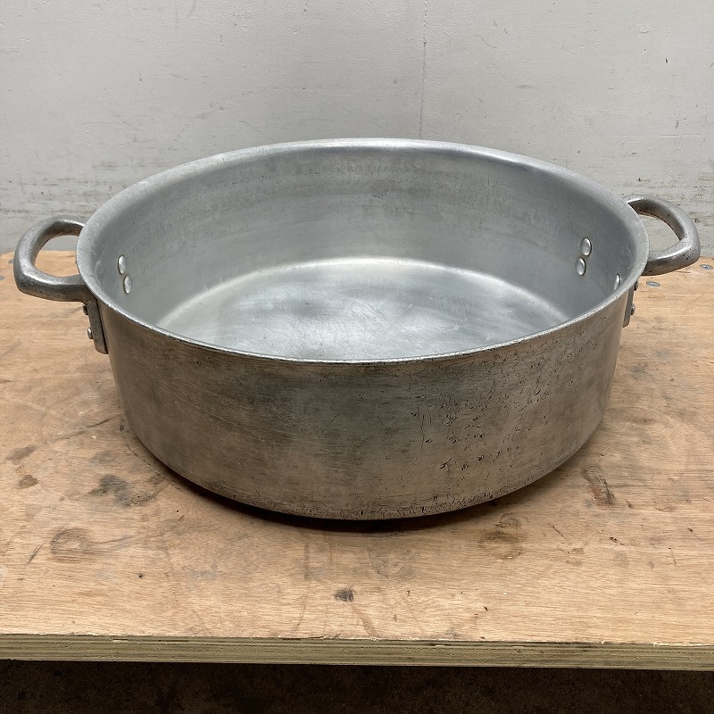 ★EJ1606 | 半寸胴鍋(蓋なし) W450×D450(550)×H150mm 中古 業務用拍卖