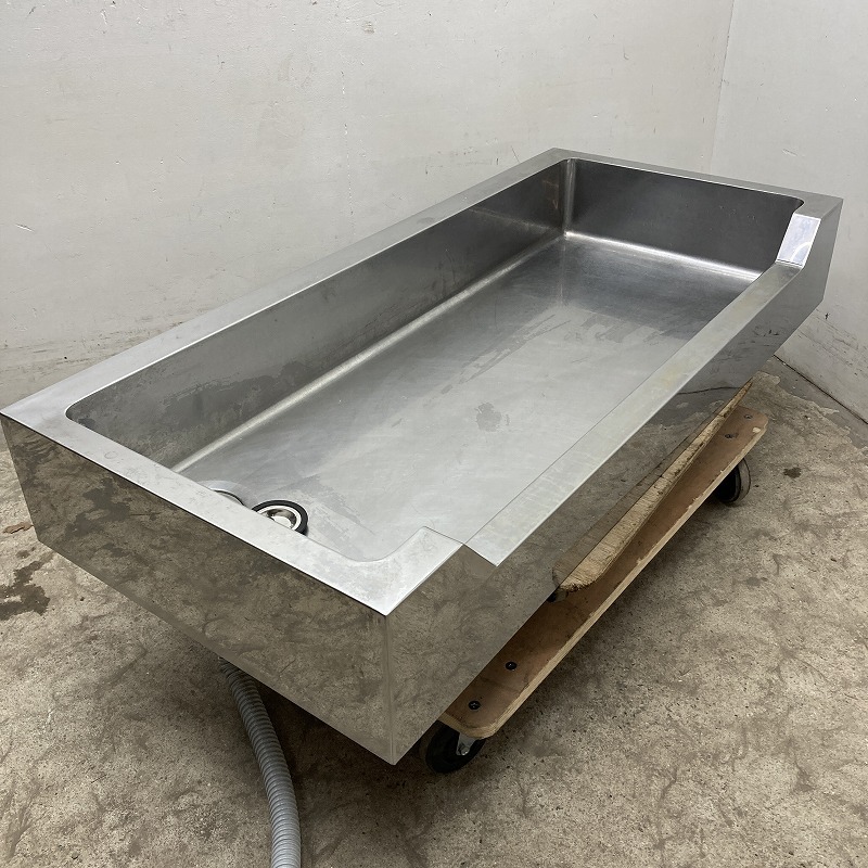 ★EJ2720 | 1槽シンク 舟形シンク W1300×D600×H200mm 厨房用 業務用 中古 ステンレス 流し台拍卖