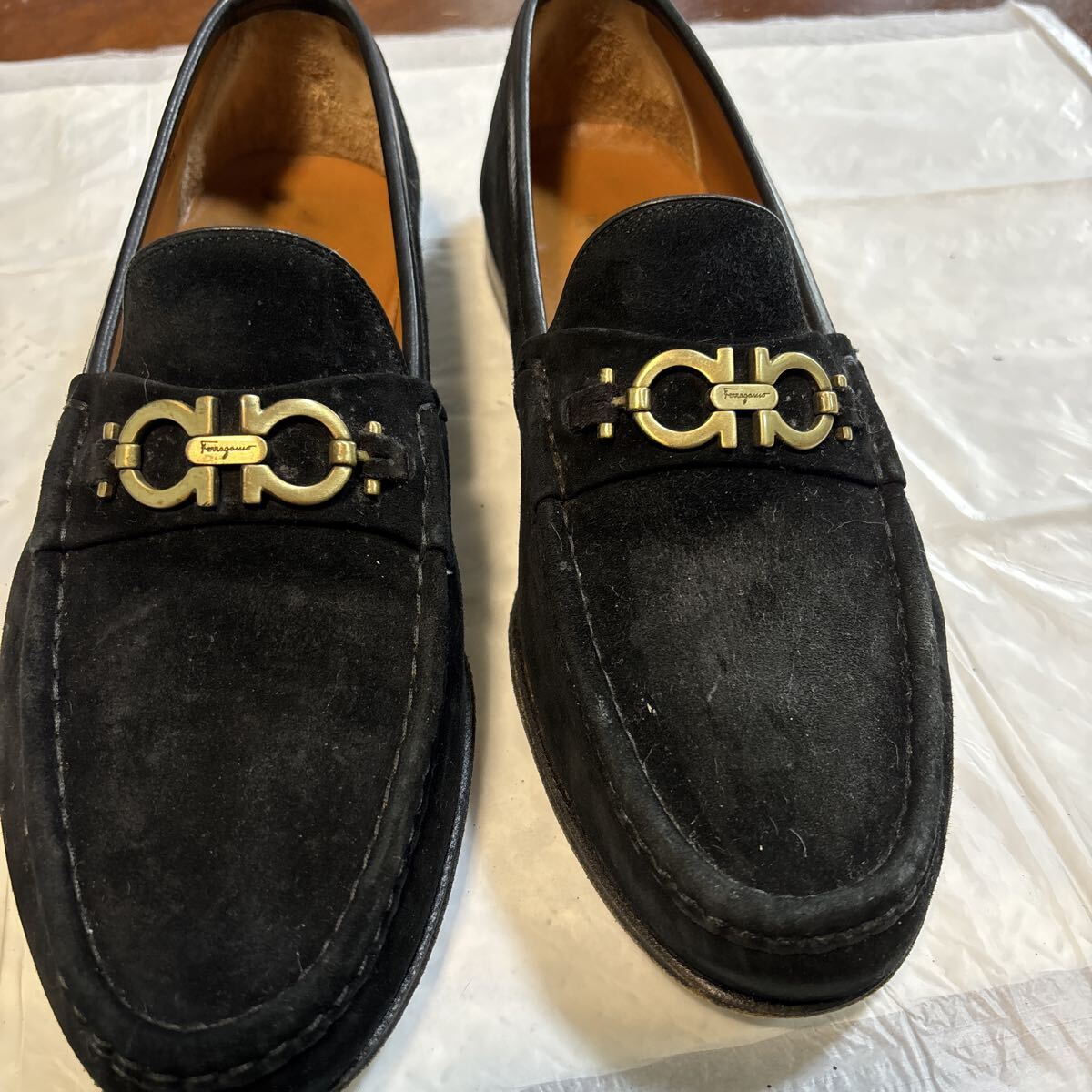 Ferragamo ビットローファー スエード サイズ42.5拍卖