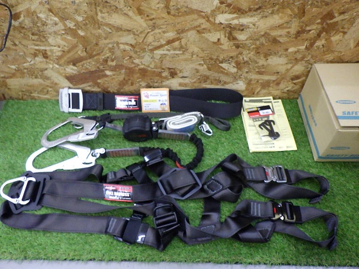 ツヨロン フルハーネス TH-504 WNV-M ダブルランヤード 連結ベルト セット 墜落制止器具 店頭保管品 未使用品 (80サイズ発送) 251012拍卖