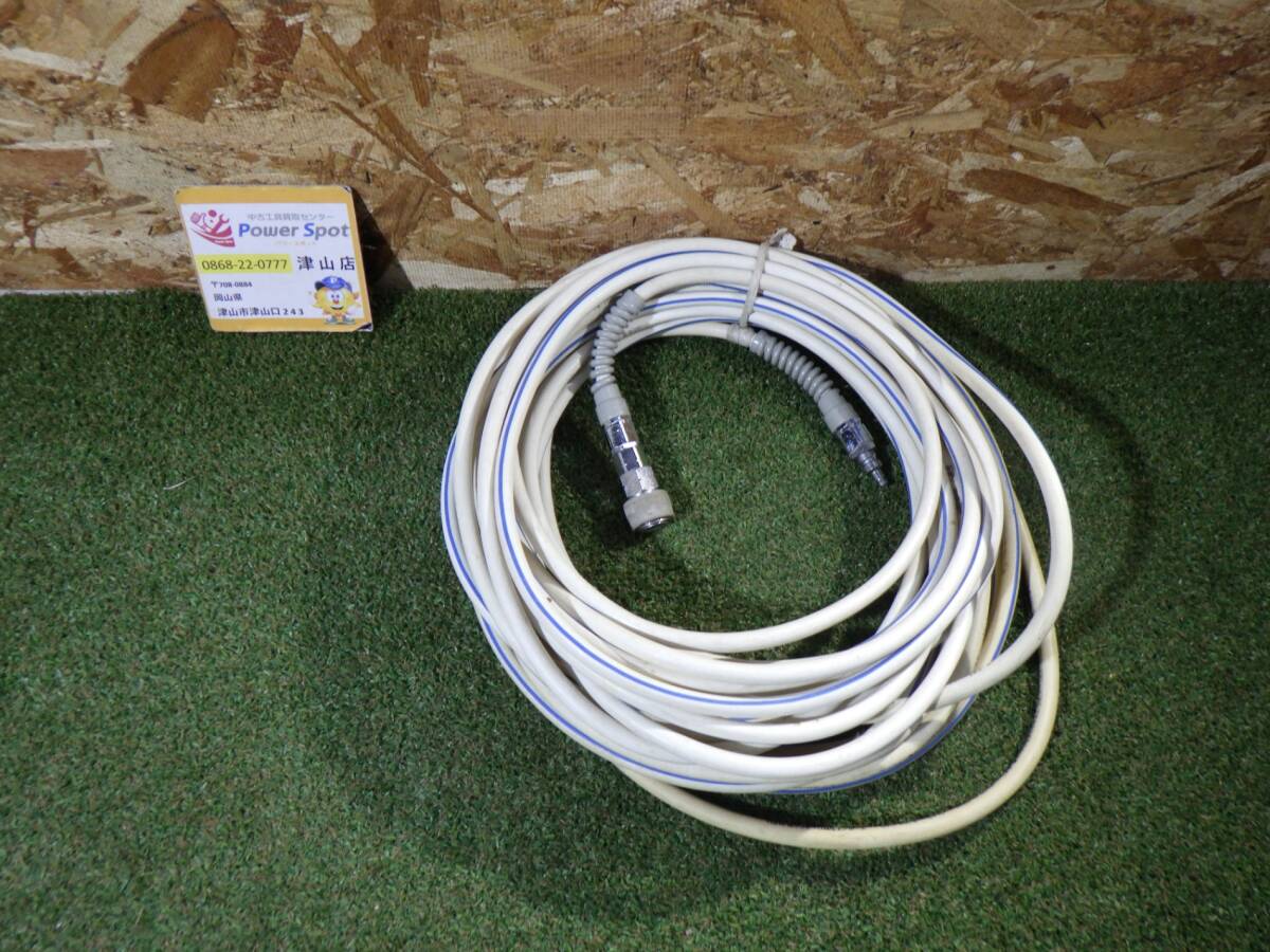 H&M 超ソフト高圧エアホース 6×10 大工道具 白 中古品 251014拍卖