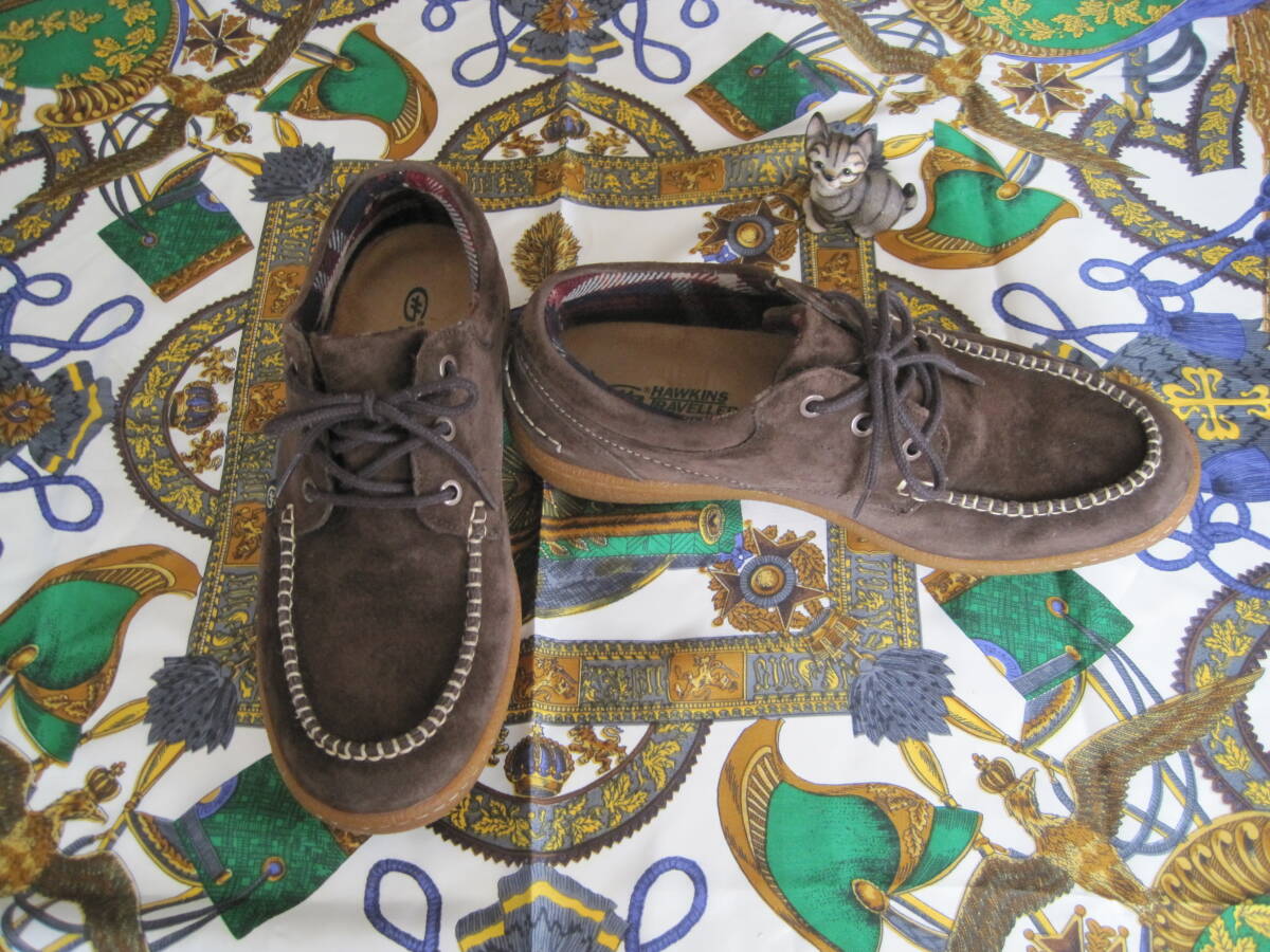 HAWKINS・TRAVELLER/ホーキンズ トラベラー・メンズシューズ/スエード地・サイズ25.0cm/ICE-TECH・ANTISLIP TECHNOLOGY★拍卖