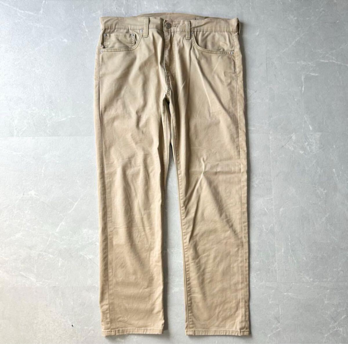 00s Levi's Premium 502 チノパン w34 ベージュ cityboy 古着 M デニム ジーンズ リーバイス 501 505 ストレート usa アメカジ ビッグE 90s拍卖