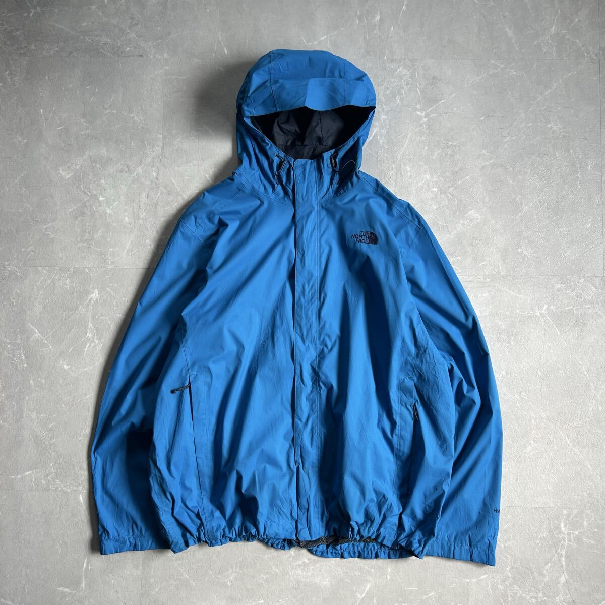 00s ノースフェイス HYVENT マウンテンパーカー XXL 大きめ ナイロン THE NORTH FACE ブルー テック アウトドア ゴープコア ジャケット 拍卖