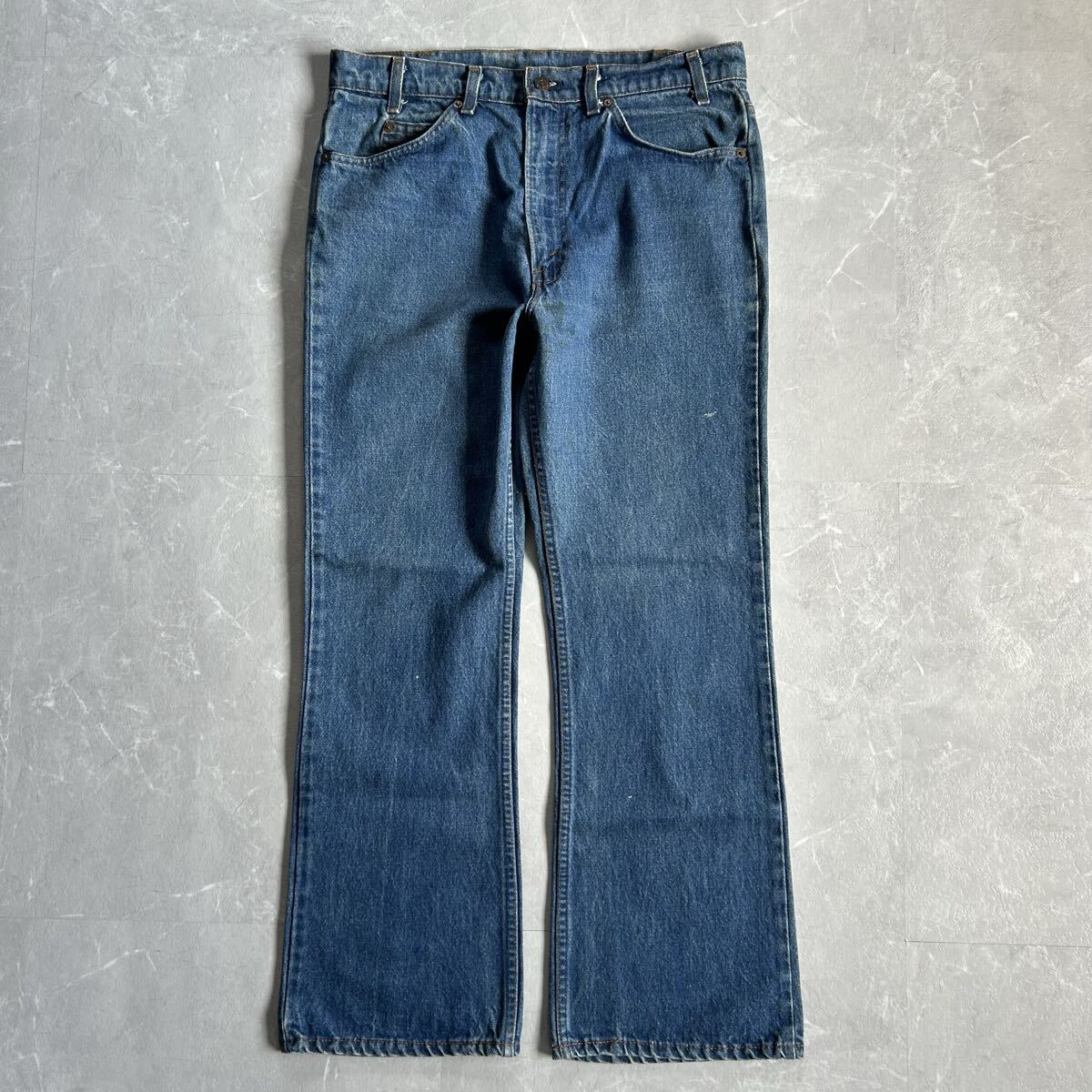 80s USA製 Levi's 517 フレアデニム オレンジタブ ハチマル後期 ビンテージ vintage ブーツカット w36 アメリカ製 20517-0217 ヴィンテージ拍卖