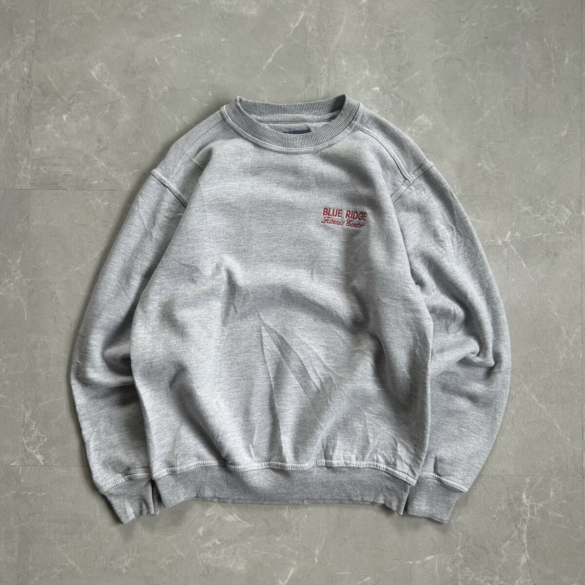 90s Russell Athletic スウェット グレー 古着 短丈 無地 PLUMA トレーナー usa アメリカ 灰色 ラッセルアスレチック 企業系 cityboy M拍卖