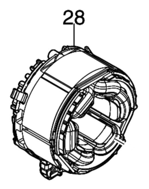 マキタ makita 40Vmax 充電式 インパクトレンチ TW004GZ 用 ステータ 629A13-4 部品 修理 パーツ 建築 建設 大工 造作 内装 足場 鳶職拍卖