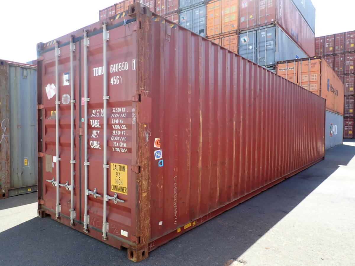40HQ中古海上コンテナ、全国全域配送+仮置き販売します、北海道全域苫小牧から配送+仮置き致します。拍卖