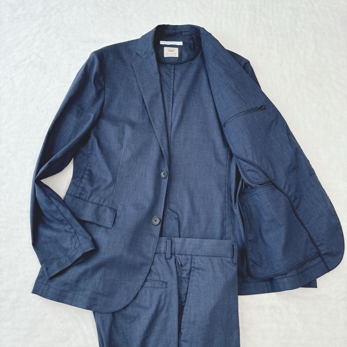 【美品】ビューティアンドユースユナイテッドアローズ スーツ セットアップ リネン混 麻 TORAY 2ボタン BEAUTY&YOUTH UNITED ARROWS拍卖