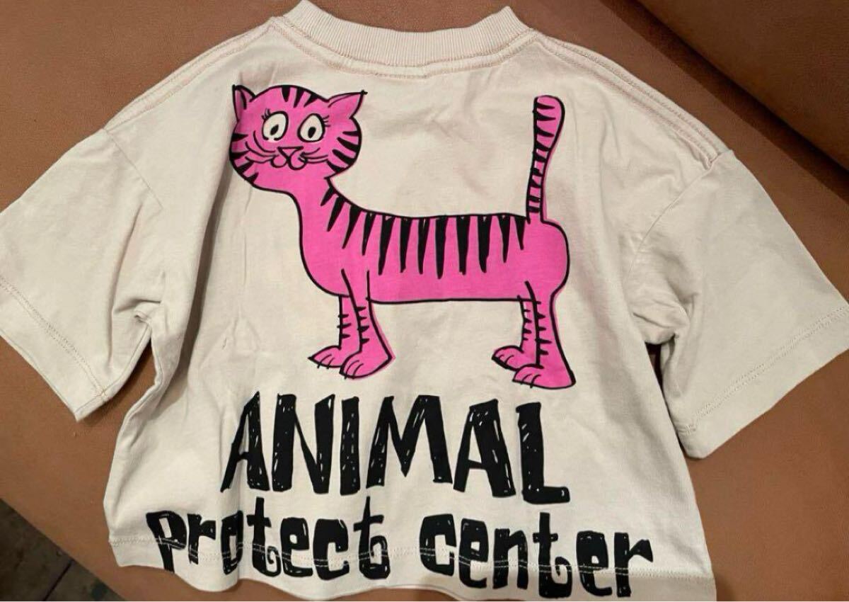 ラスト1点、セールです新作☆ニードルワークスANIMAL TシャツCotton 100% サンド140㎝拍卖