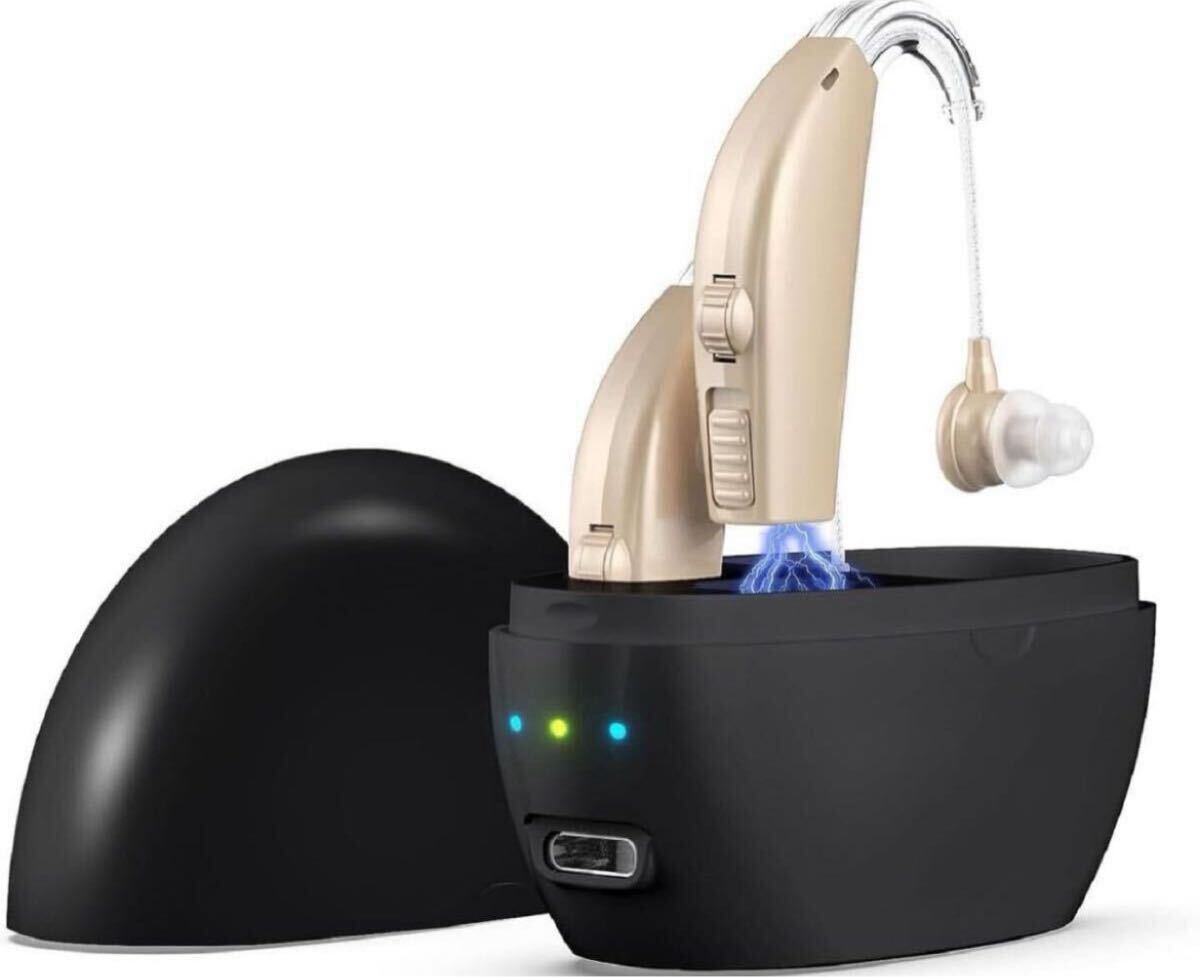 集音器 USB充電式 高齢者集音器 両耳対応 音量調節可 集音器イヤホン 高齢者プレゼント 高音質 簡単操作拍卖