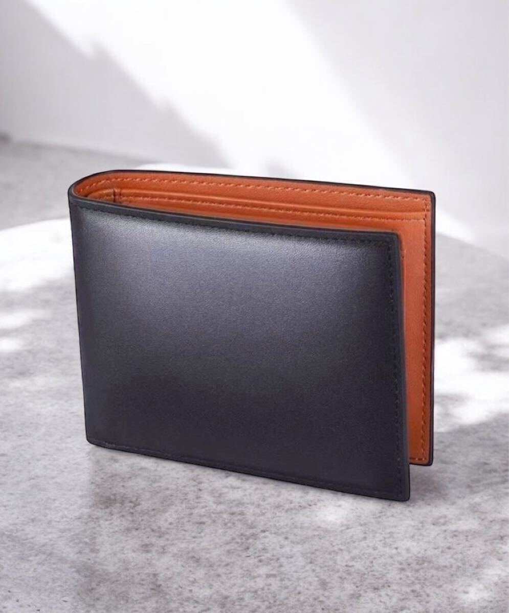 財布 レザー コンパクト 2つ折り メンズ プレゼント 化粧箱入り 本革 黒拍卖