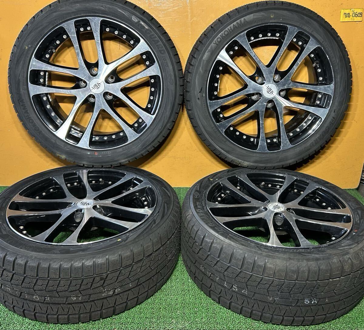 *冬用, 未使用 235/45R18 98Q 98Q IG70 YOKOHAMA ice GUARD iG70 *SFIDA【18x8.0J +35 PCD:114.3x5H ハブ径:73mm】*クラウン, マークX等拍卖