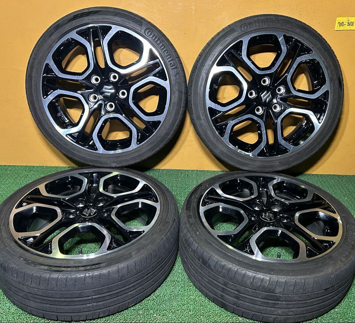 夏用 195/45R17 81W Continental Conti Sport Contack5 *スズキ純正 ZC33S スイフトスポーツ 【17×6.5J +50 PCD:114.3×5H ハブ径:60mm】拍卖