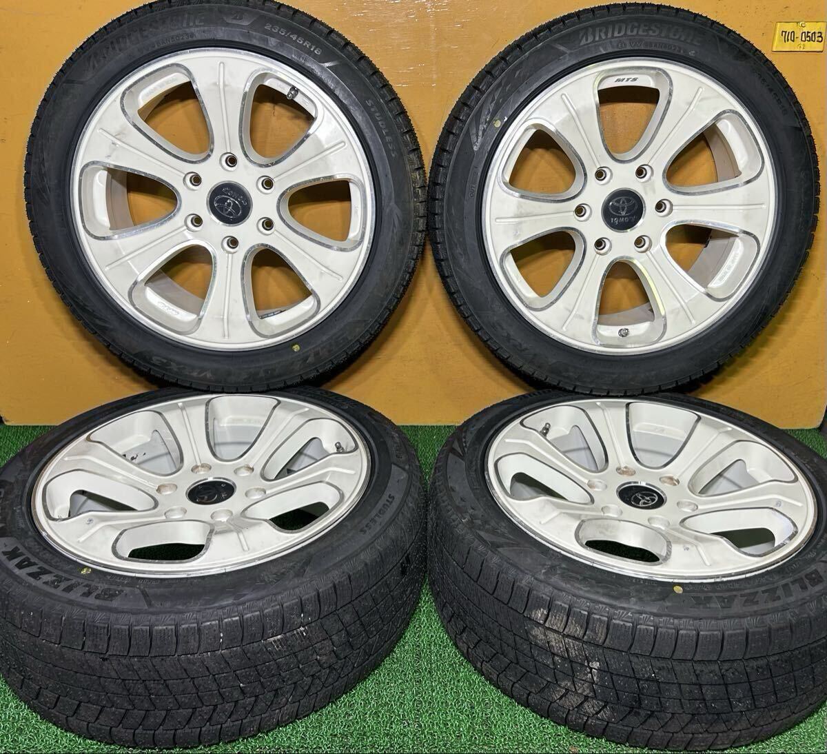 *冬用, 未使用 235/45R18 94Q BRIDGESTONE BLIZZAK VRX3 *国産, MTS【18×8.0J +38 PCD:139.7×6H ハブ径:106mm】*ハイエース等に拍卖