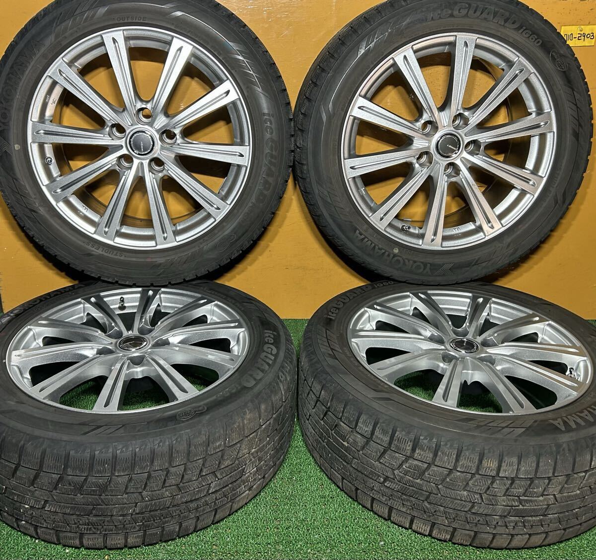 *冬用 235/50R18 97Q IG60 YOKOHAMA ice GUARD iG60 *レクサス LS専用 MILLOUS【18×8.0J +35 PCD:120×5H ハブ径:60mm】*4本セット拍卖
