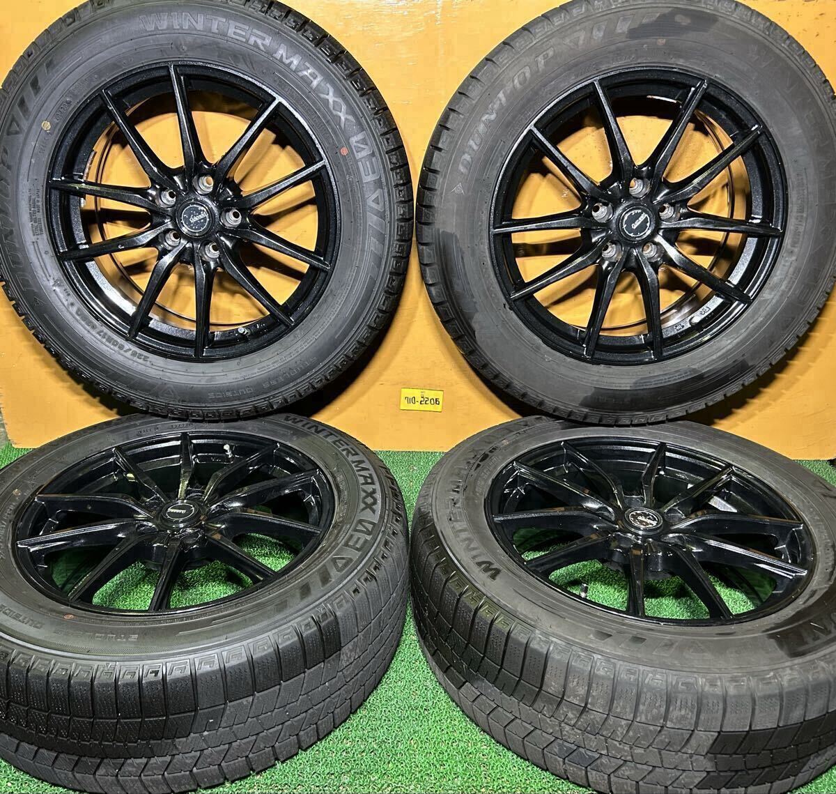 *冬用 225/60R17 99Q DUNLOP WINTER MAXX 03 *G.SPEED【17×7.0J +38 PCD:114.3×5H ハブ径:73mm】*アルファードヴェルファイア 30系等拍卖