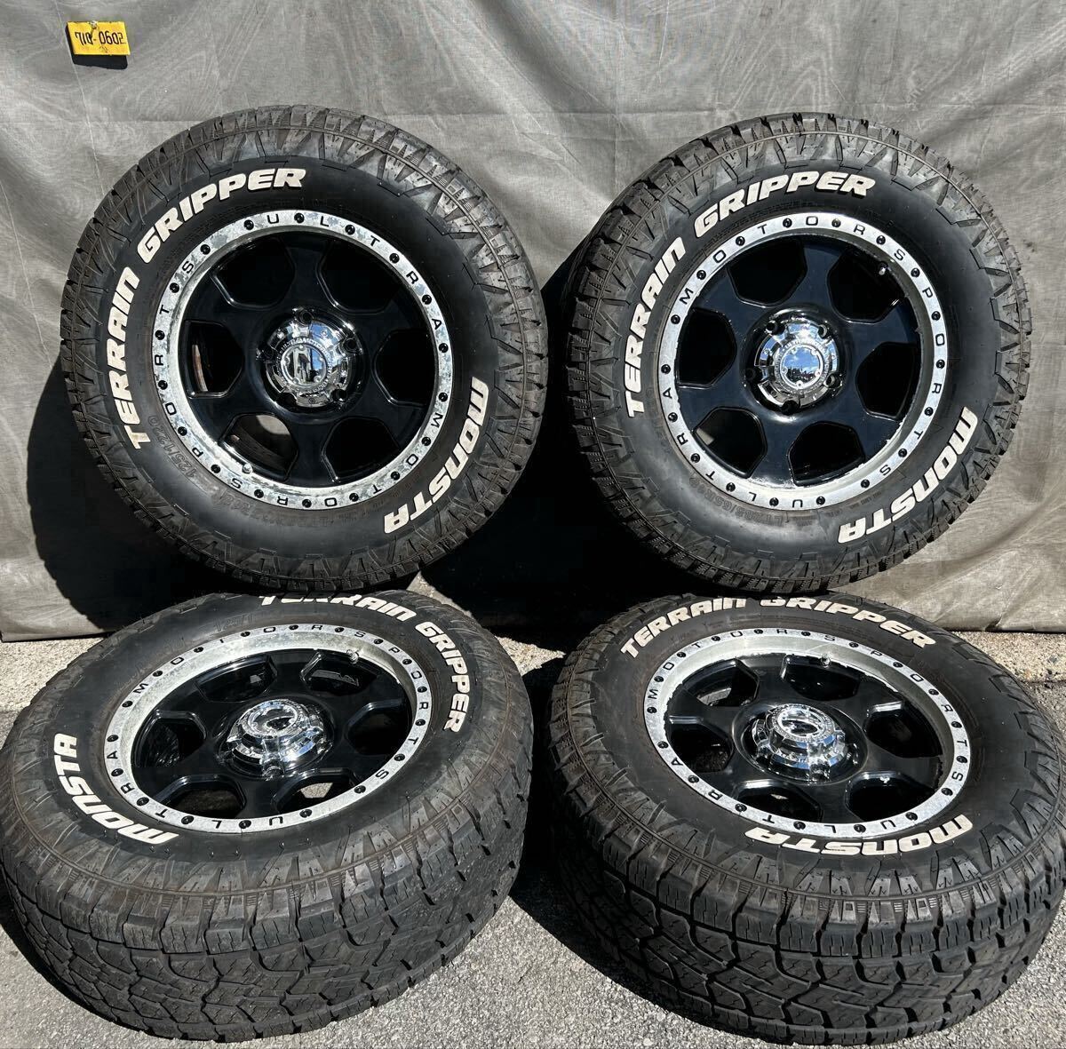 *LT 285/65R18 125/122Q MONSTA TERRAIN GRIPPER *ULTRA MOTOR SPORTS【18×8.5J +35 PCD:150×5H ハブ径:110mm】2024年製造 *4本セット拍卖
