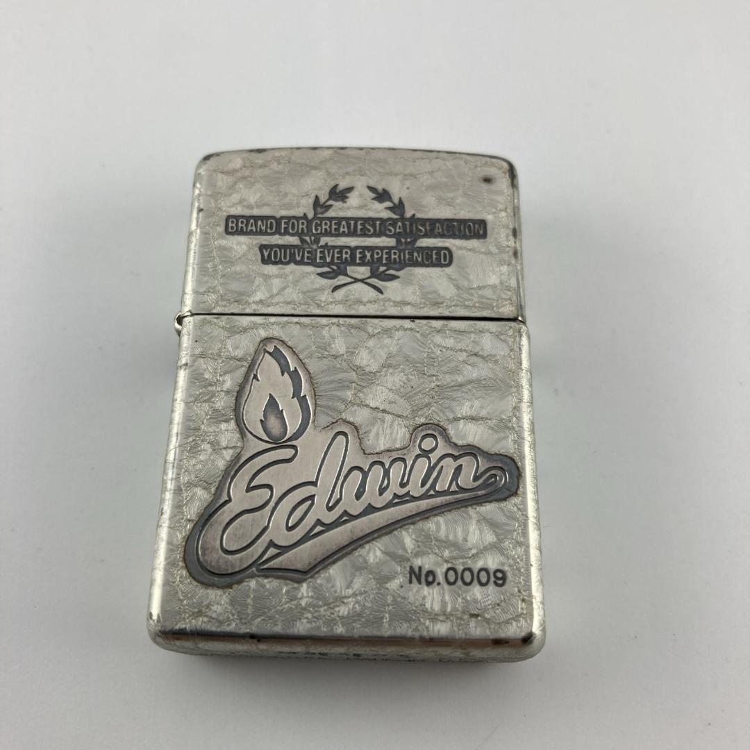 Zippo ジッポー 1998年製 Edwin No.0009 着火確認済み拍卖