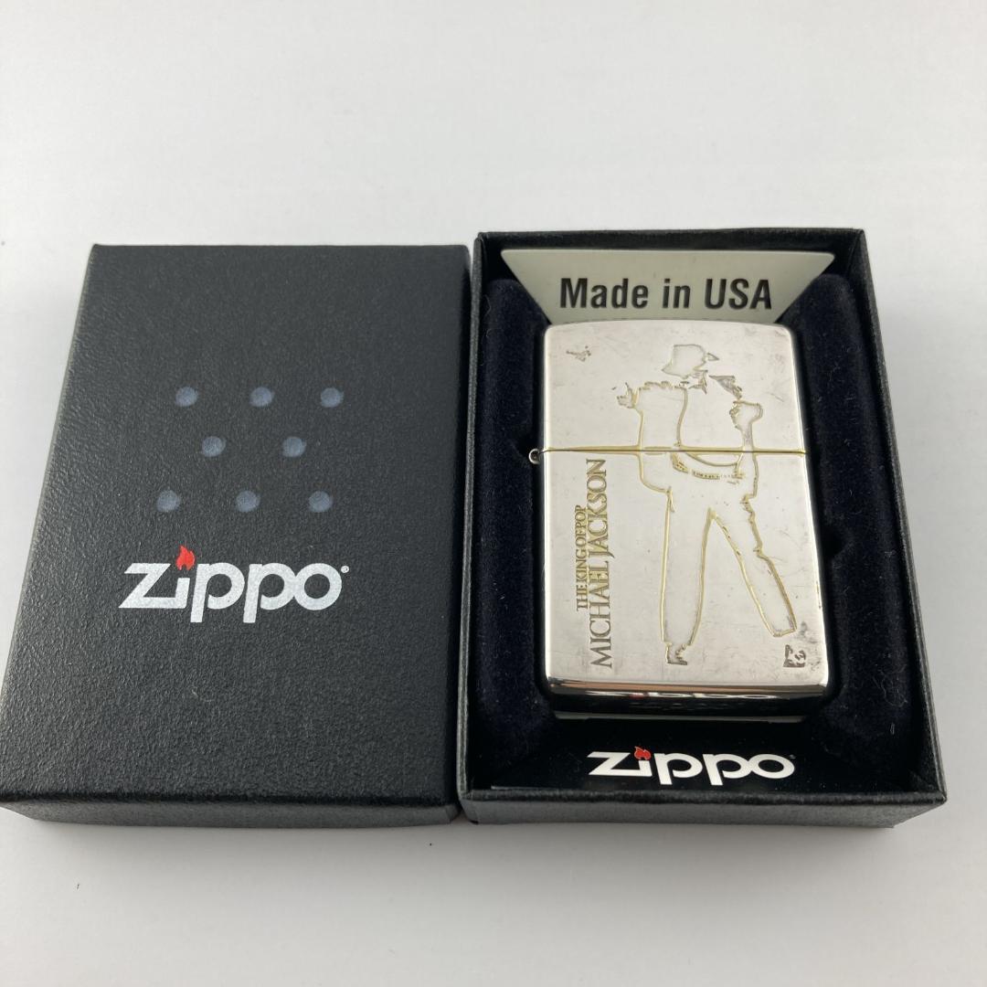 Zippo ジッポー 2009年製 着火確認済 ケース付 マイケルジャクソンMJ拍卖