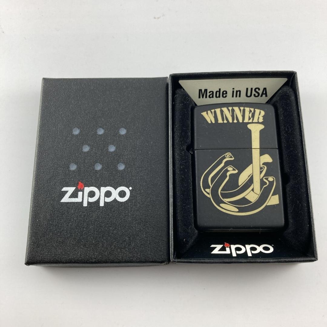 Zippo ジッポー 2017年製 着火確認済 ケース付 ブラック USA拍卖