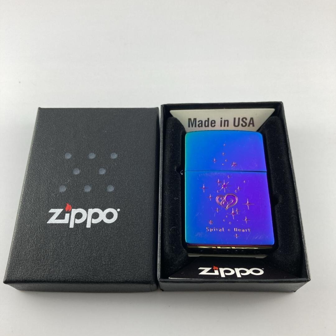 Zippo ジッポー 2004年製 着火確認済 ケース付 スペクトラム 玉虫色拍卖
