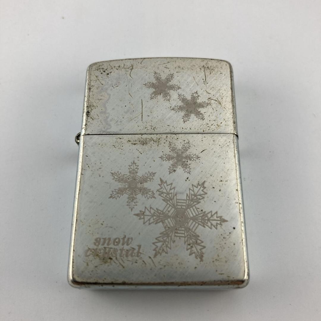 Zippo ジッポー 1999年製 SNOW CRISTAL 着火確認済み拍卖