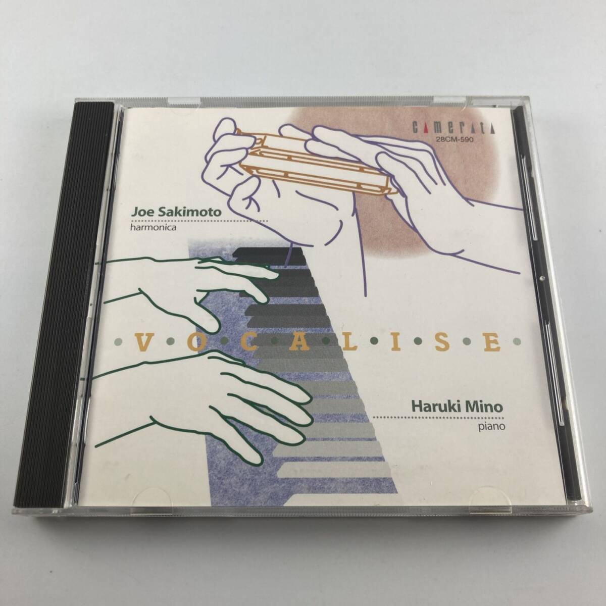 直筆サイン入りCD ヴォカリーズ VICALISE 崎元譲(ハーモニカ、hca)/美野春樹(ピアノ、p) 発売年月日:2000/05/25拍卖